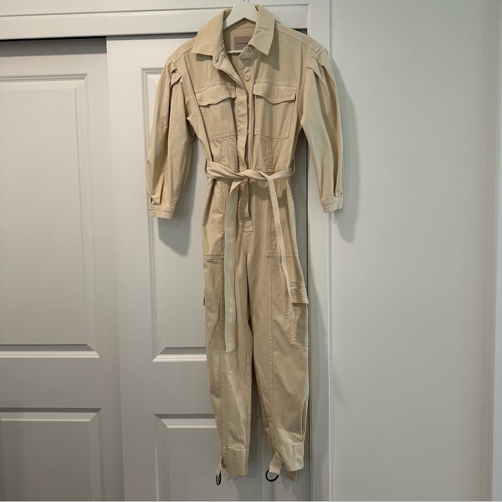 Banana Republic suede jumpsuit NWT